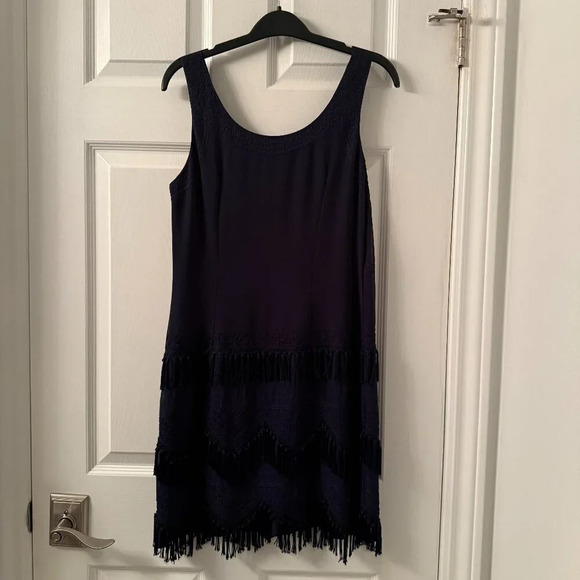 Navy Flirty  Holiday Dress, French Connection, US 4 - Picture 4 of 6